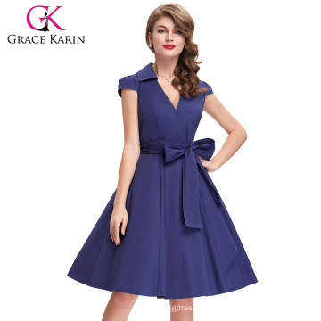 Grace Karin Audrey Hepburn Vestido 50s 60s Vestido Retro Vintage Dressup Pinup Swing CL6087-8